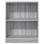 bogreol 60x24x76 cm konstrueret træ grå sonoma-eg