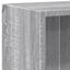 bogreol 60x24x76 cm konstrueret træ grå sonoma-eg