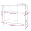 sidebord 70x35x55 cm konstrueret træ røget egetræsfarve