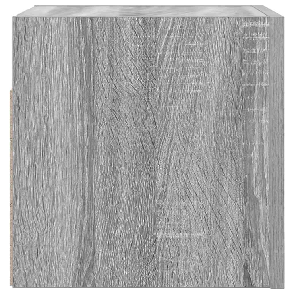 væghængt tv-skab 30,5x30x30 cm grå sonoma-eg
