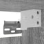 væghængtee tv-skab 2 stk. 30,5x30x30 cm grå og sonoma-eg