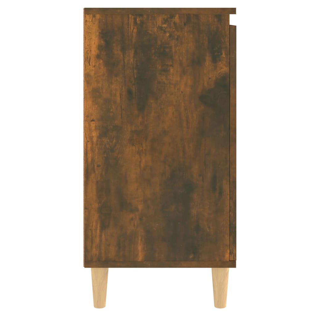 skænk 60x35x70 cm konstrueret træ røget egetræsfarve