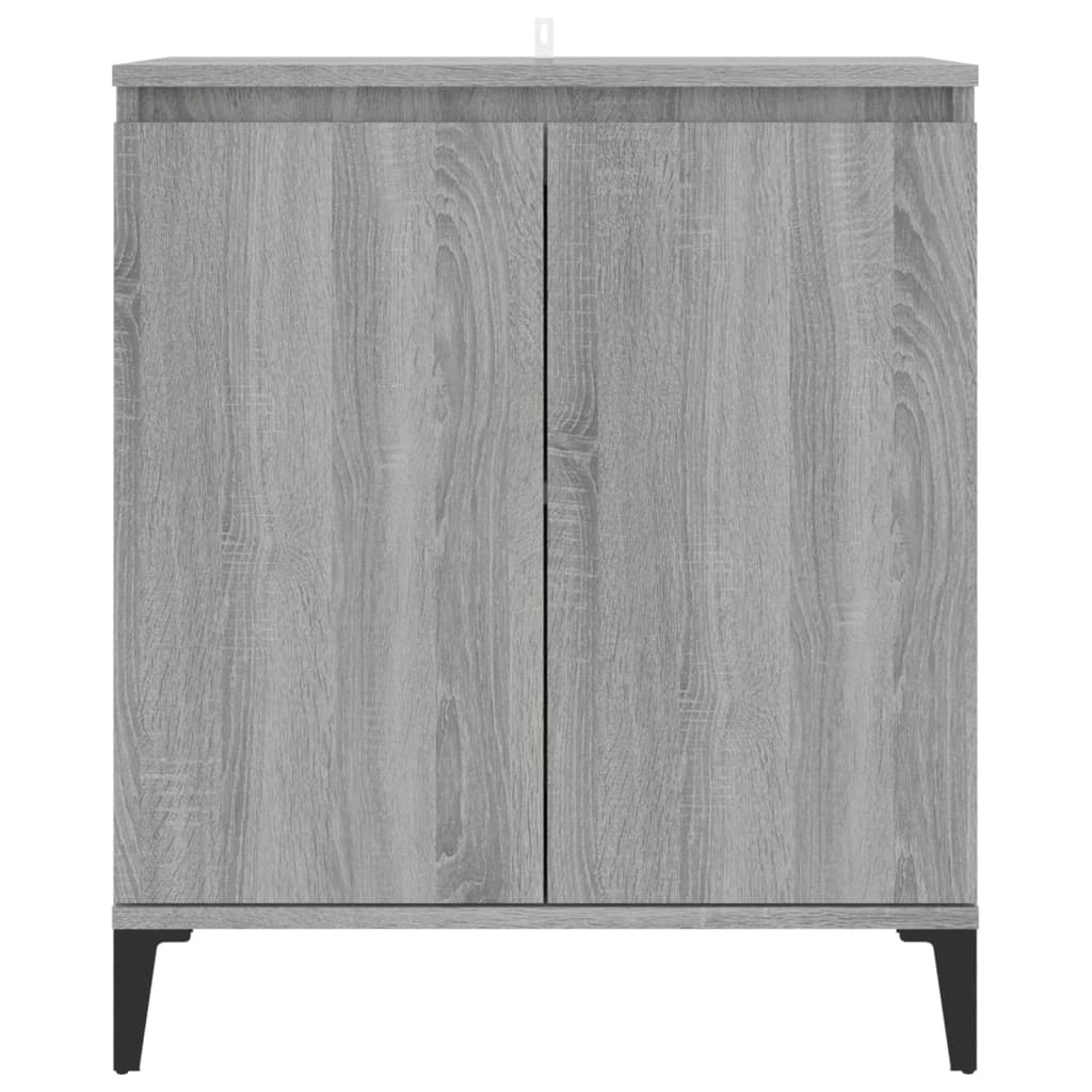 skænk 60x35x70 cm konstrueret træ grå sonoma-eg