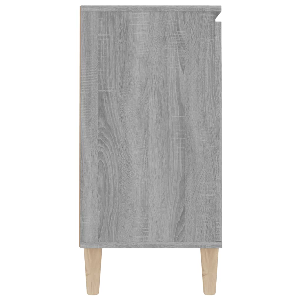 skænk 101x35x70 cm konstrueret træ grå sonoma-eg
