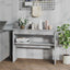 sofabord 102x30x80 cm konstrueret træ grå sonoma-eg