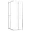 brusekabine 90x70x180 cm matteret sikkerhedsglas