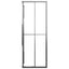 brusekabine 80x80x180 cm halvmatteret sikkerhedsglas