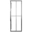 brusekabine 90x70x180 cm halvmatteret sikkerhedsglas