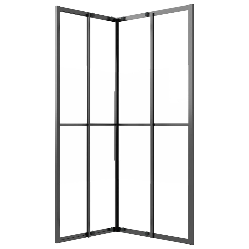 brusekabine 90x70x180 cm halvmatteret sikkerhedsglas