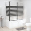 brusevæg 120x68x130 cm hærdet glas stribet