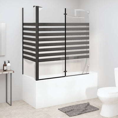 brusevæg 120x68x130 cm hærdet glas stribet