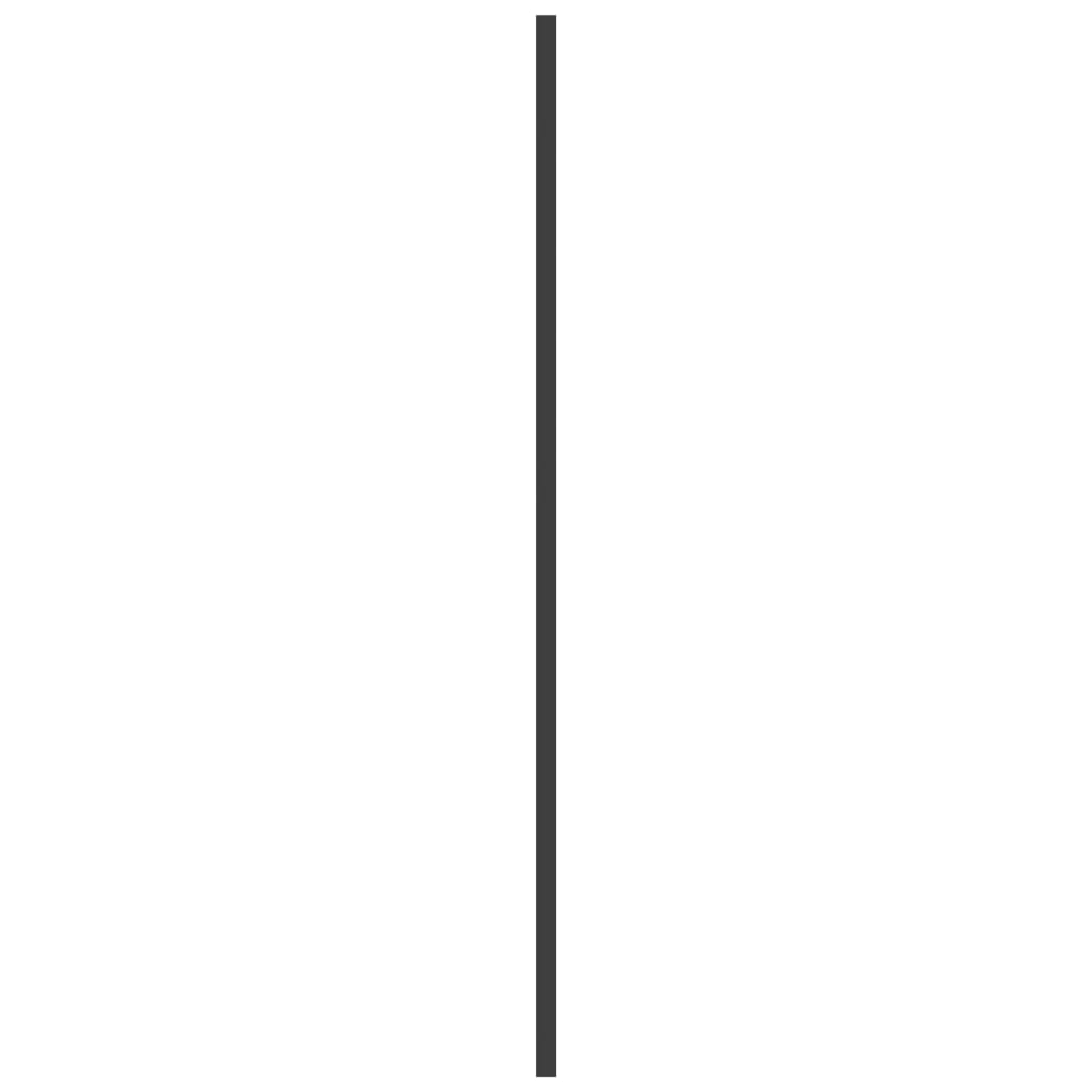 foldbar brusevæg 3 paneler 130x130 cm sikkerhedsglas sort