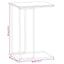 sidebord 40x30x59 cm konstrueret træ hvid