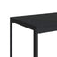 sidebord med hjul 40x30x63,5 cm konstrueret træ sort
