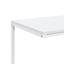 sidebord med hjul 55x35x70 cm konstrueret træ hvid