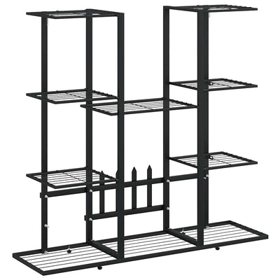 blomsterstativ 94,5x25x89 cm jern sort