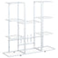 blomsterstativ 94,5x25x89 cm jern hvid