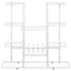 blomsterstativ 94,5x25x89 cm jern hvid