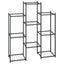 blomsterstativ 85x25x100 cm jern sort