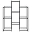 blomsterstativ 85x25x100 cm jern sort