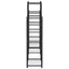 blomsterstativ 85x25x100 cm jern sort
