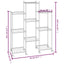 blomsterstativ med hjul 83x25x103,5 cm jern sort