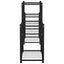 blomsterstativ 83x25x60 cm jern sort