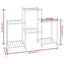 blomsterstativ med hjul 83x25x63,5 cm jern sort