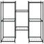 blomsterstativ 83x25x80 cm jern sort