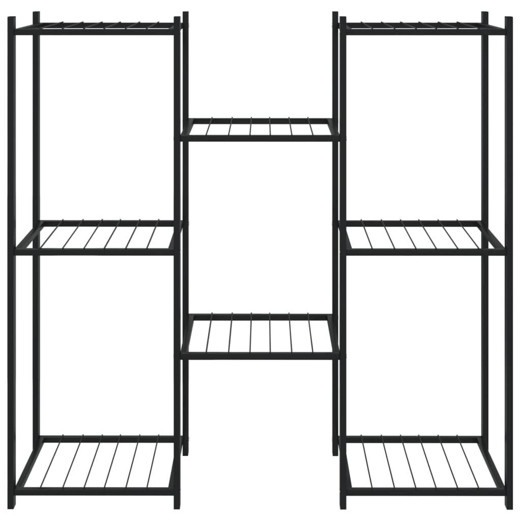 blomsterstativ 83x25x80 cm jern sort