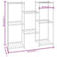 blomsterstativ 83x25x80 cm jern sort