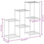 blomsterstativ 83x25x80 cm jern sort