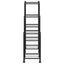 blomsterstativ med hjul 83x25x83,5 cm jern sort
