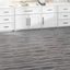 Gulvplanker 2,51 m² 18 pcs PVC Stribet grå