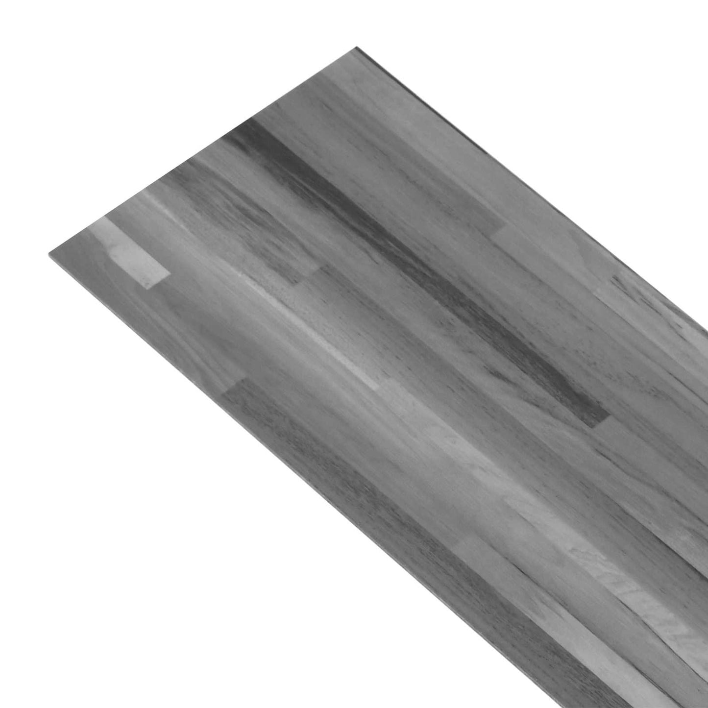 Gulvplanker 2,51 m² 18 pcs PVC Stribet grå