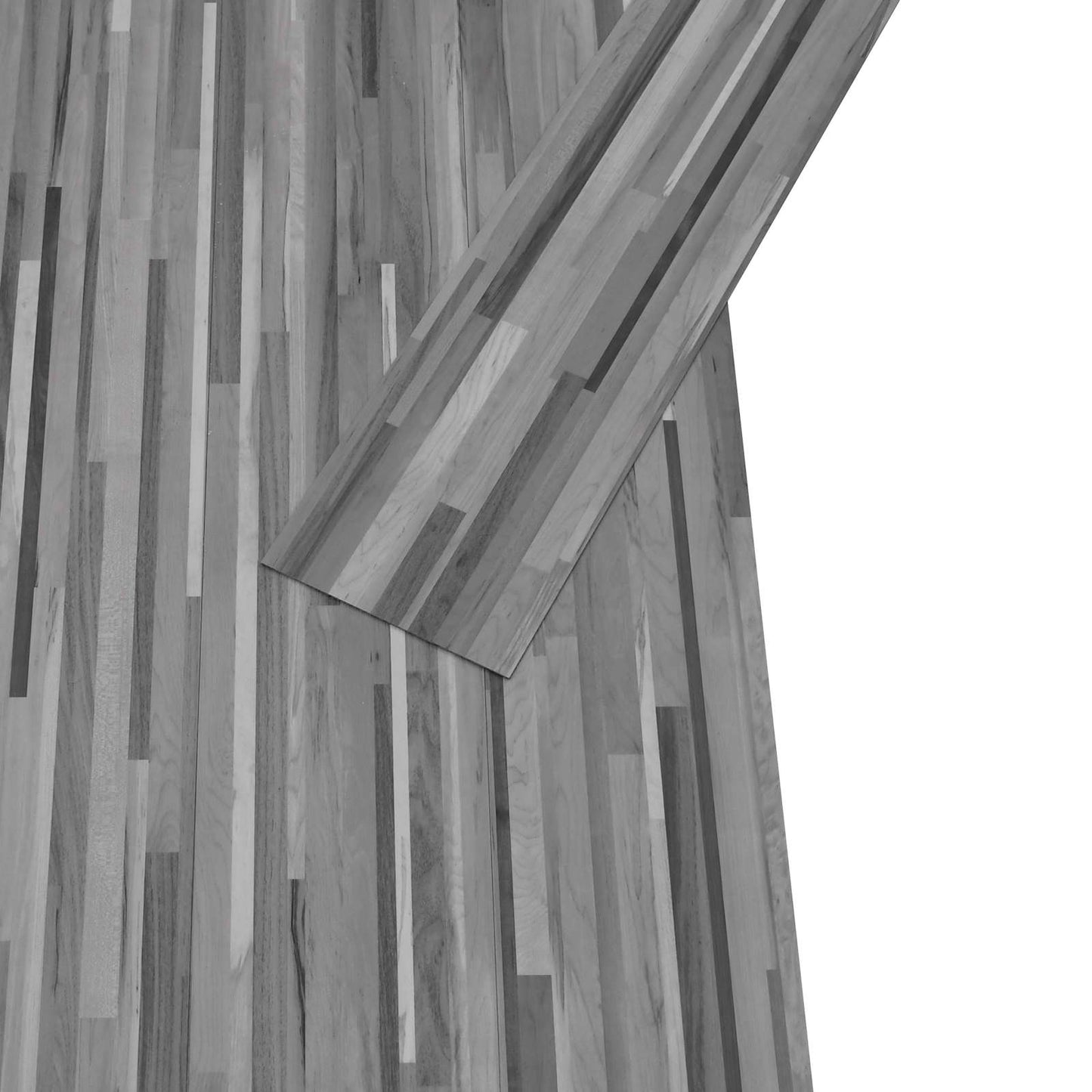 Gulvplanker 2,51 m² 18 pcs PVC Stribet grå
