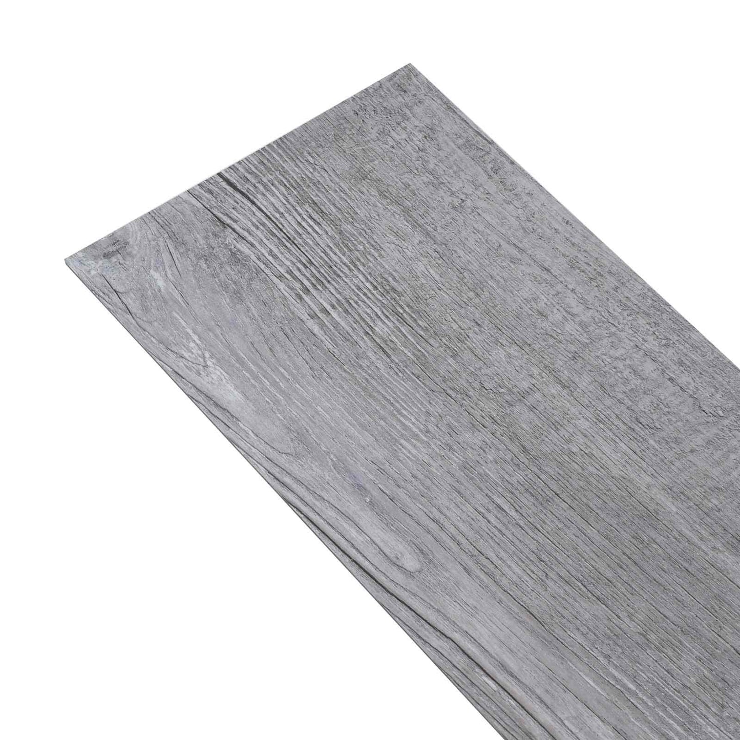 Gulvplanker 2,51 m² 18 pcs PVC Mat træ grå