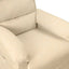 eldrevet massagestol stof cremefarvet