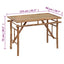 foldbart havebord 115x50x75 cm bambus