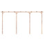 pergola 385x40x205 cm bambus