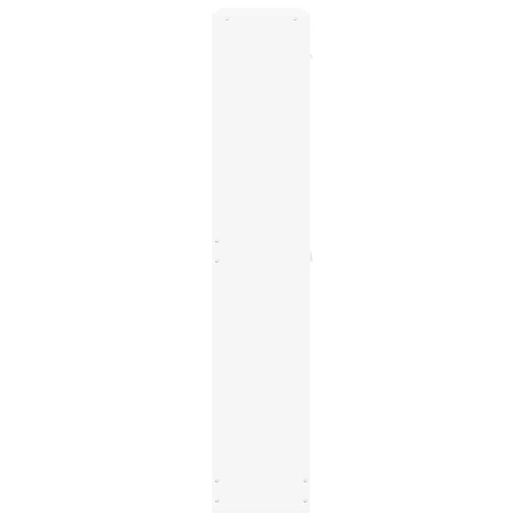 skoskab hvid 59x17x81 cm konstrueret træ