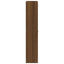 skoskab 59x17x81 cm konstrueret træ brun egetræ