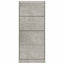 skoskab 63x24x147 cm konstrueret træ betongrå
