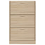 skoskab 63x24x103 cm konstrueret træ sonoma-eg