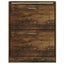skoskab 63x24x81 cm konstrueret træ røget egetræsfarve