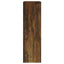 skoskab 63x24x81 cm konstrueret træ røget egetræsfarve