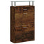 skoskab 63x24x104 cm konstrueret træ røget egetræsfarve