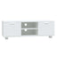 tv-bord 120x40,5x35 cm konstrueret træ hvid