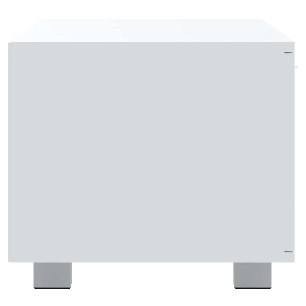 tv-bord 120x40,5x35 cm konstrueret træ hvid