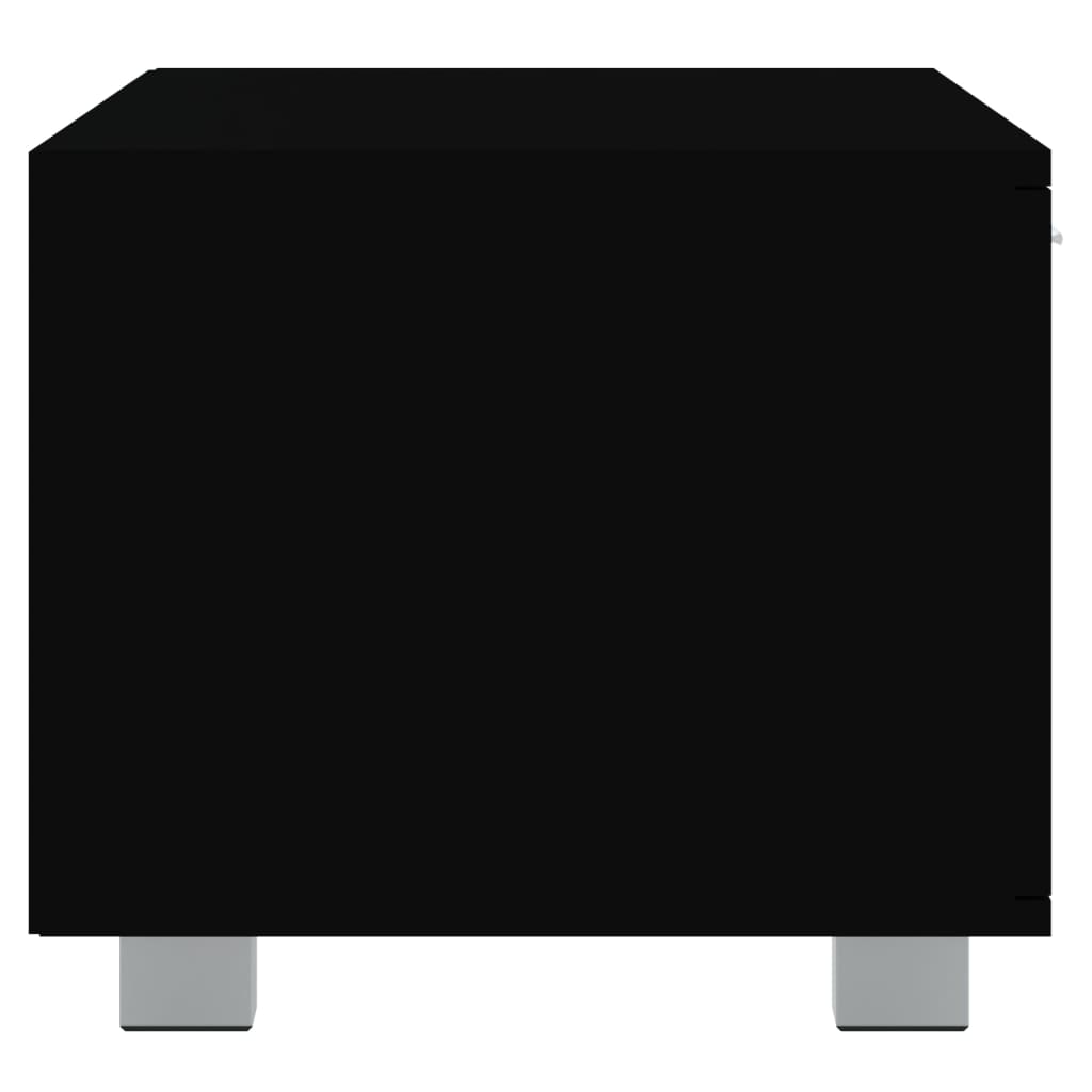 tv-bord 120x40,5x35 cm konstrueret træ sort